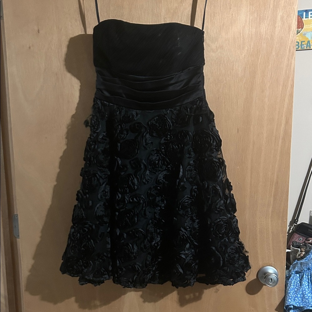 White House Black Market Black Strapless Dress